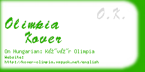 olimpia kover business card